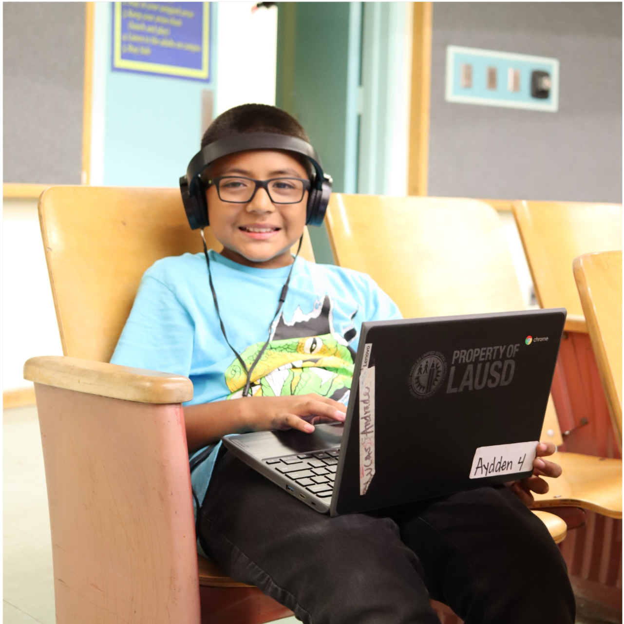 Step Up Tutoring student on a laptop