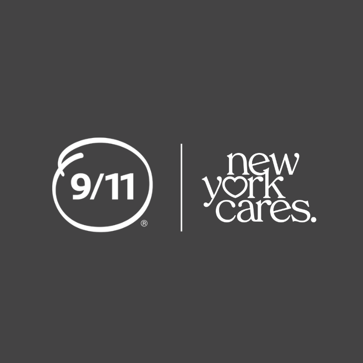 9-11 day and New York Cares logos