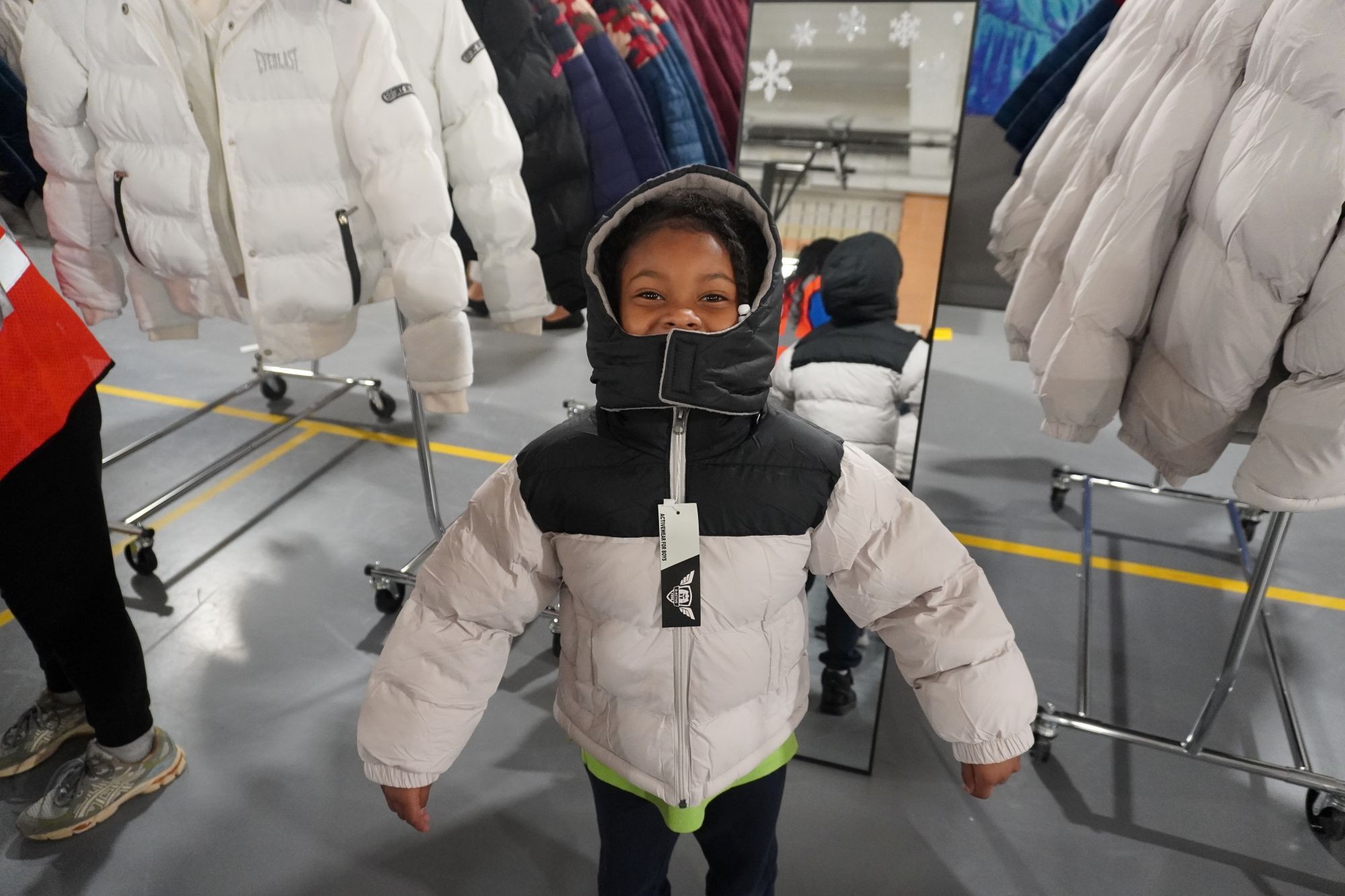 Student from PS4 at kickoff