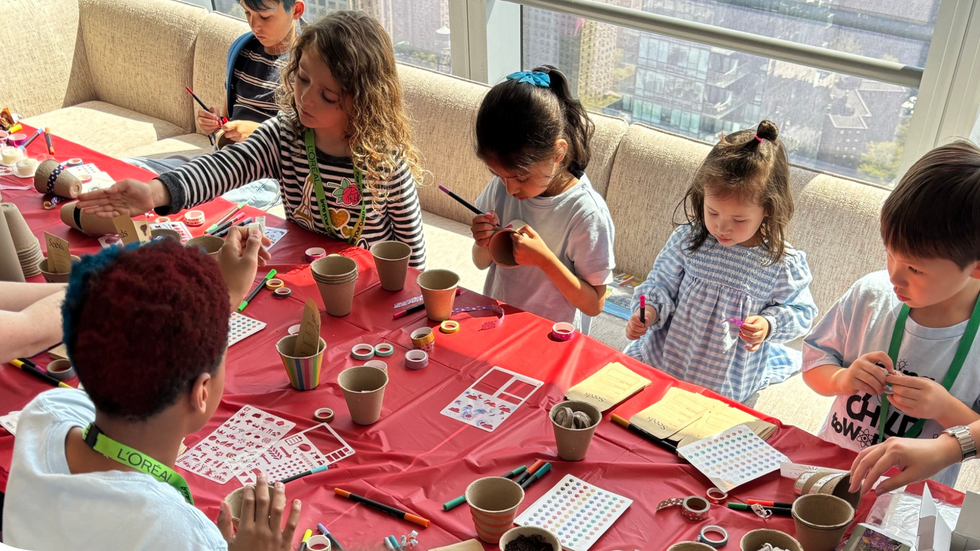 Youth Volunteering in office